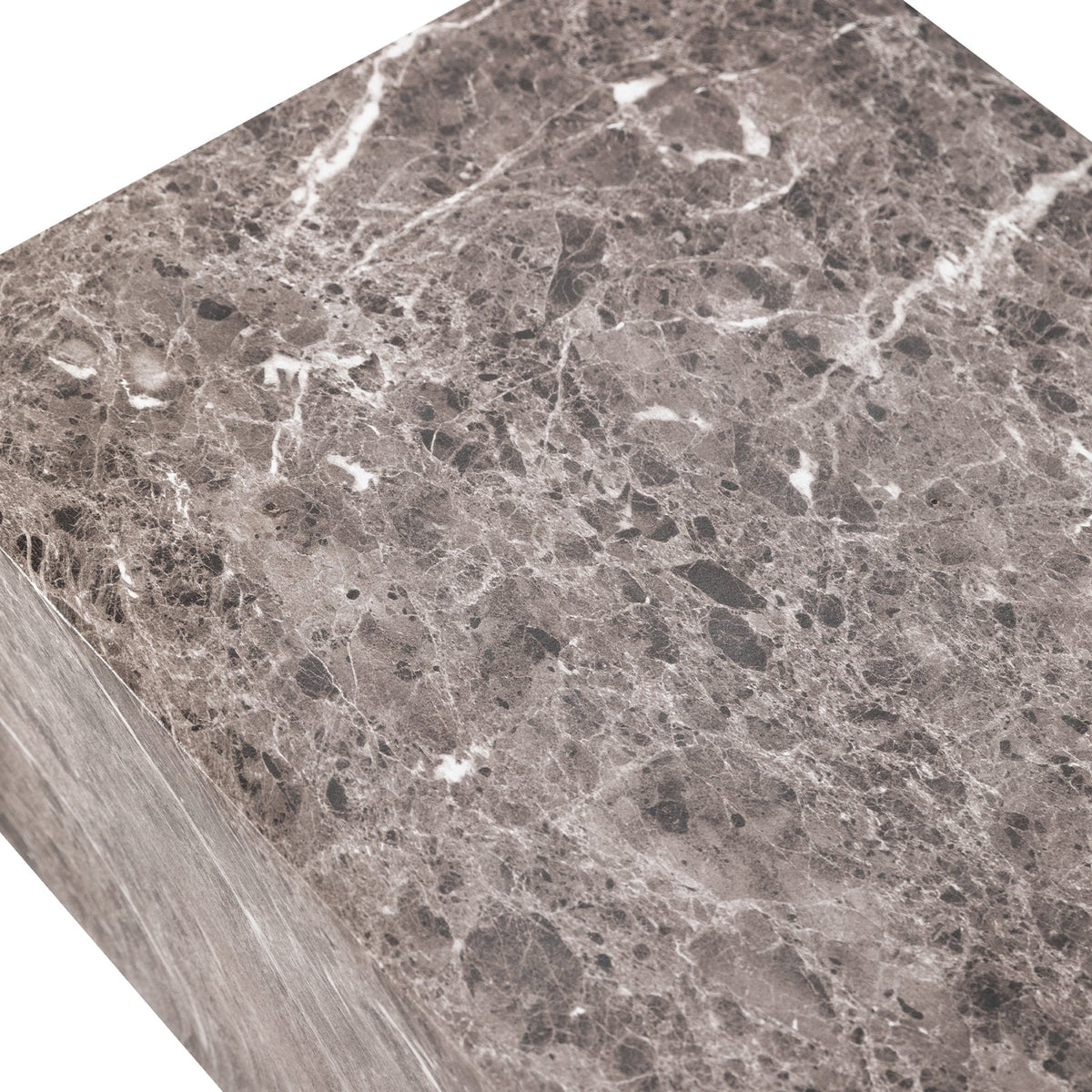 Maya Collection Fiberstone Outdoor/Indoor Rectangular Coffee Table in Travertine