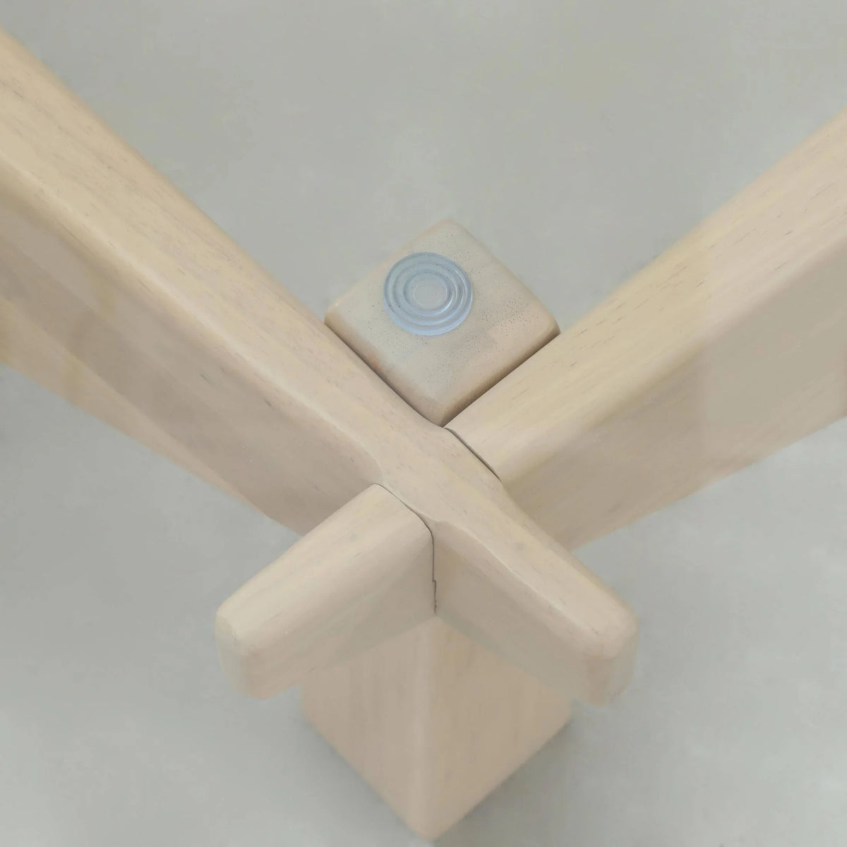 Imperial Triangular Coffee Table with a Glass Tabletop and Wood Base - Elax Furniture