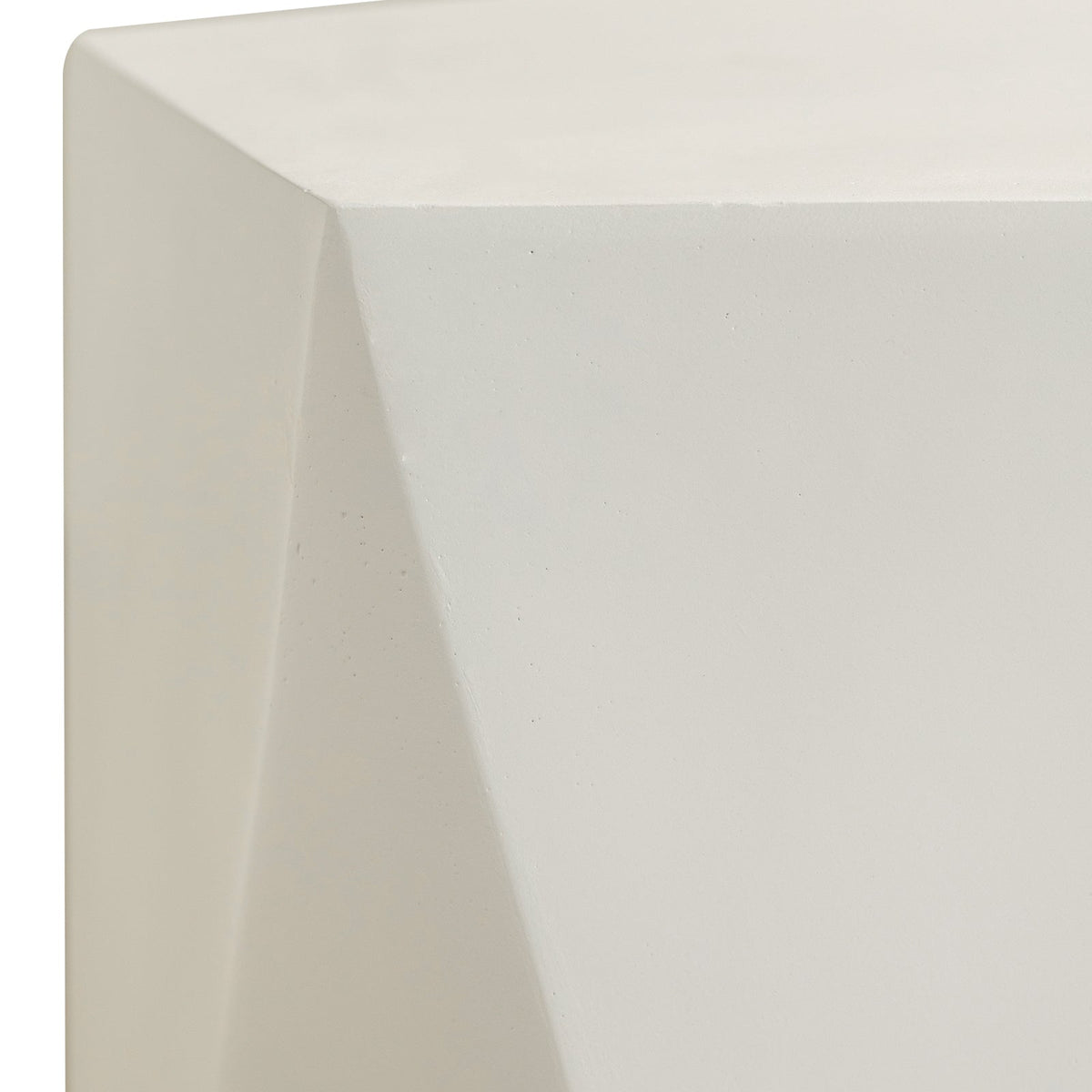 Nexovo Modern Round Fiberstone Side Table β Indoor Outdoor Accent Table