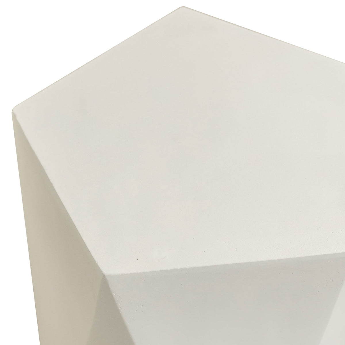 Nexovo Modern Round Fiberstone Side Table β Indoor Outdoor Accent Table
