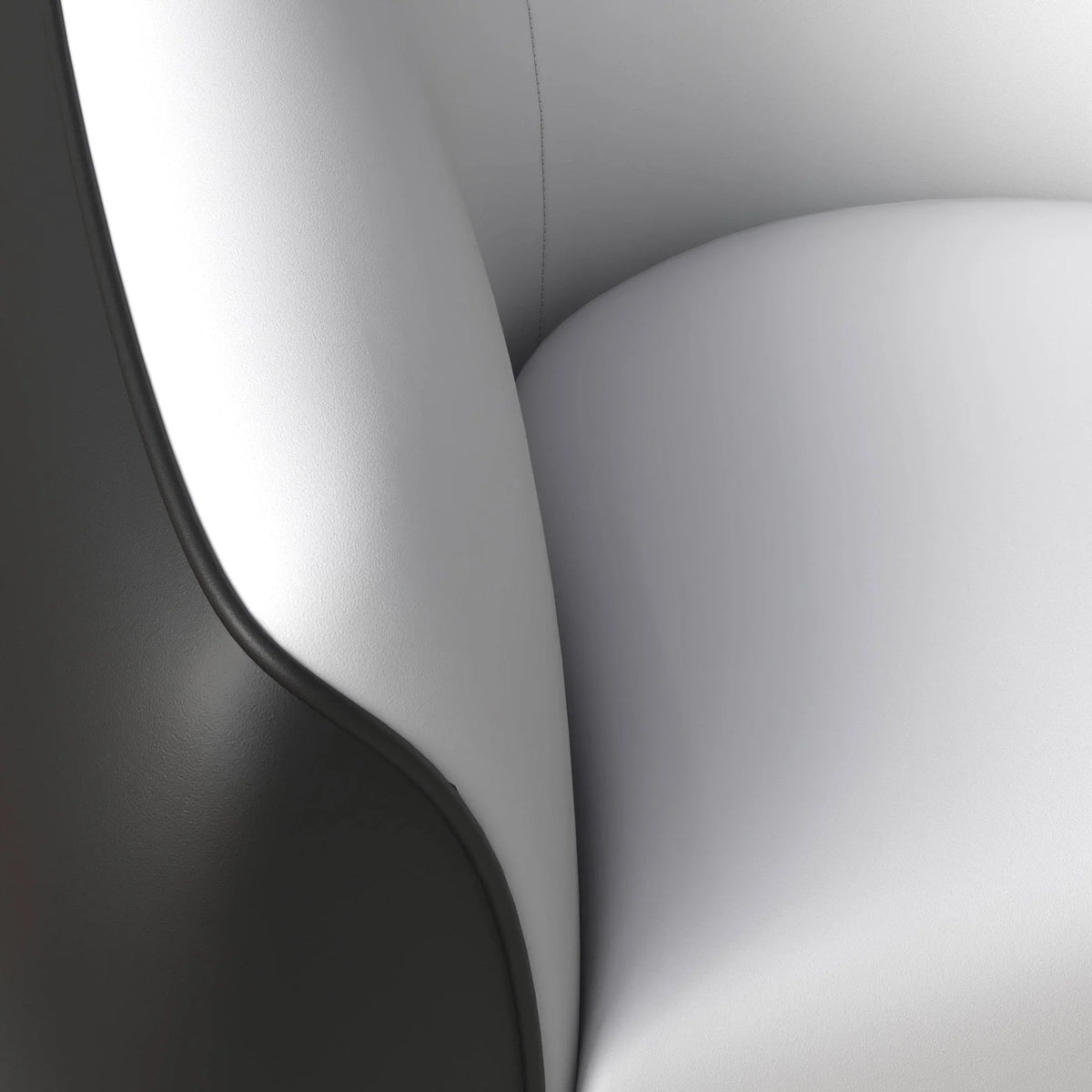 Opula Single-Seater Leather Sofa Accent Armchair with Stainless Steel Legs - Elax Furniture