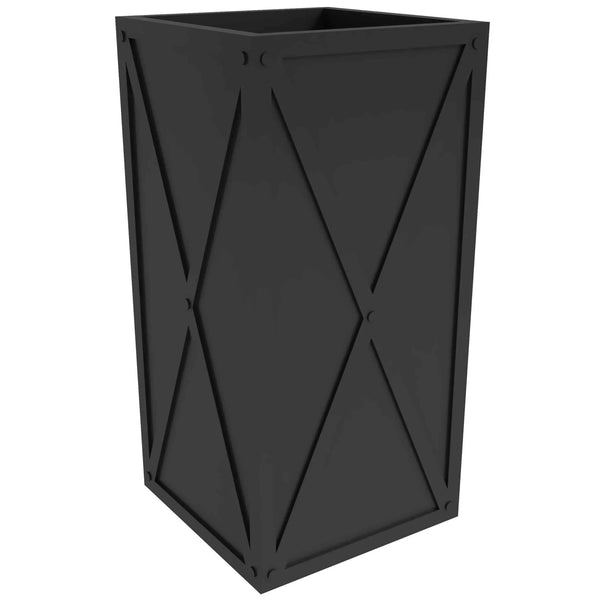Papyrus Indoor Outdoor Fiberstone and Clay Rectangular Planter with Drainage Holes - Elax Furniture