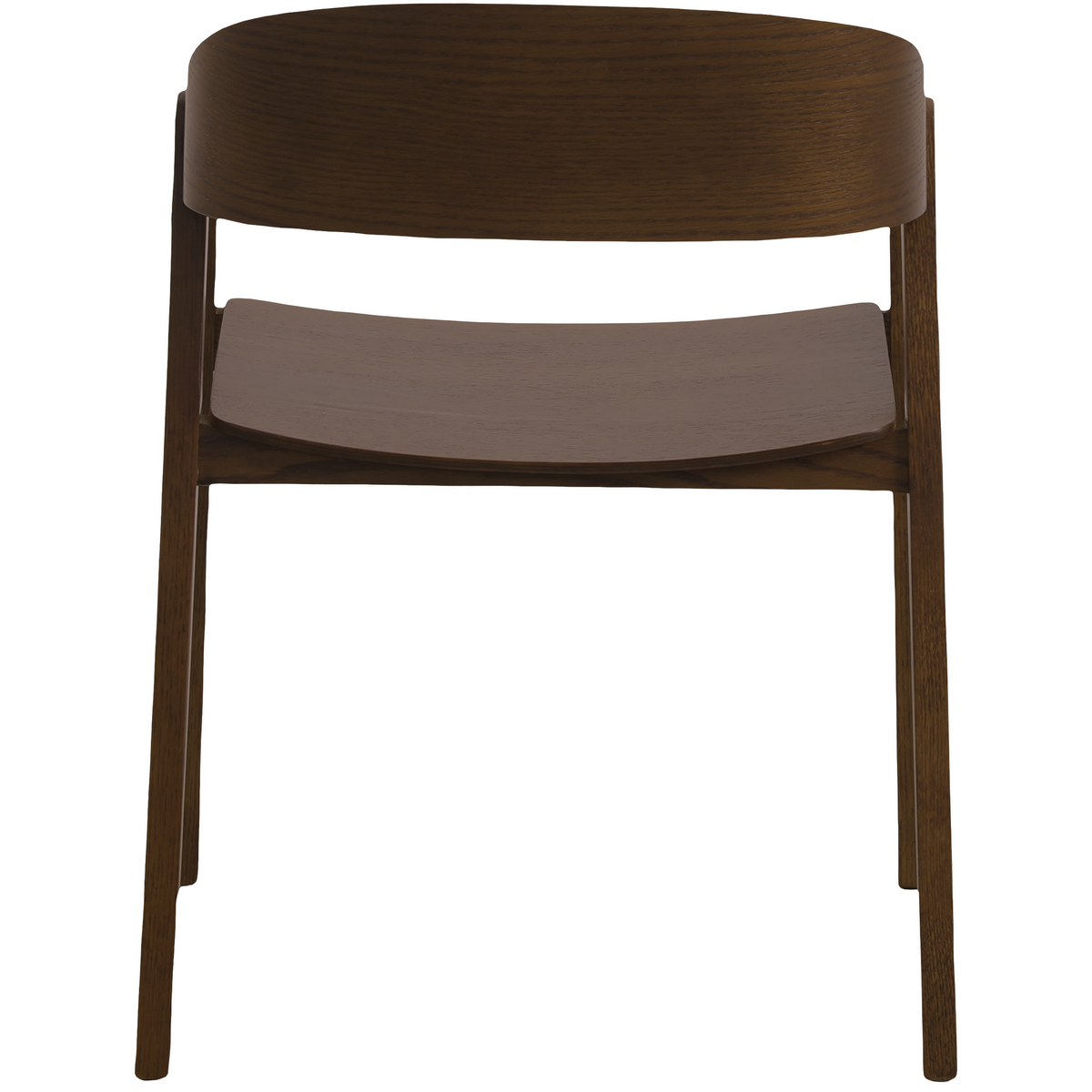 Rivo Dining Chairs in Sturdy Oak Wood with Open Back Design and Armrests