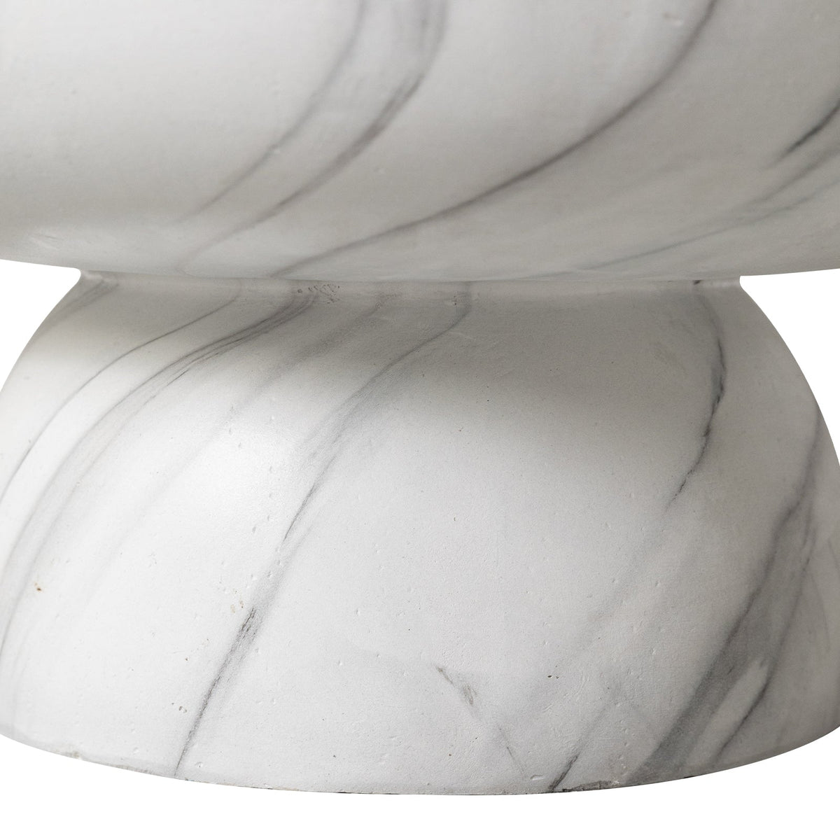 Ruben 27" Round Fiberstone Coffee Table with Powder-Coated Finish Centerpiece