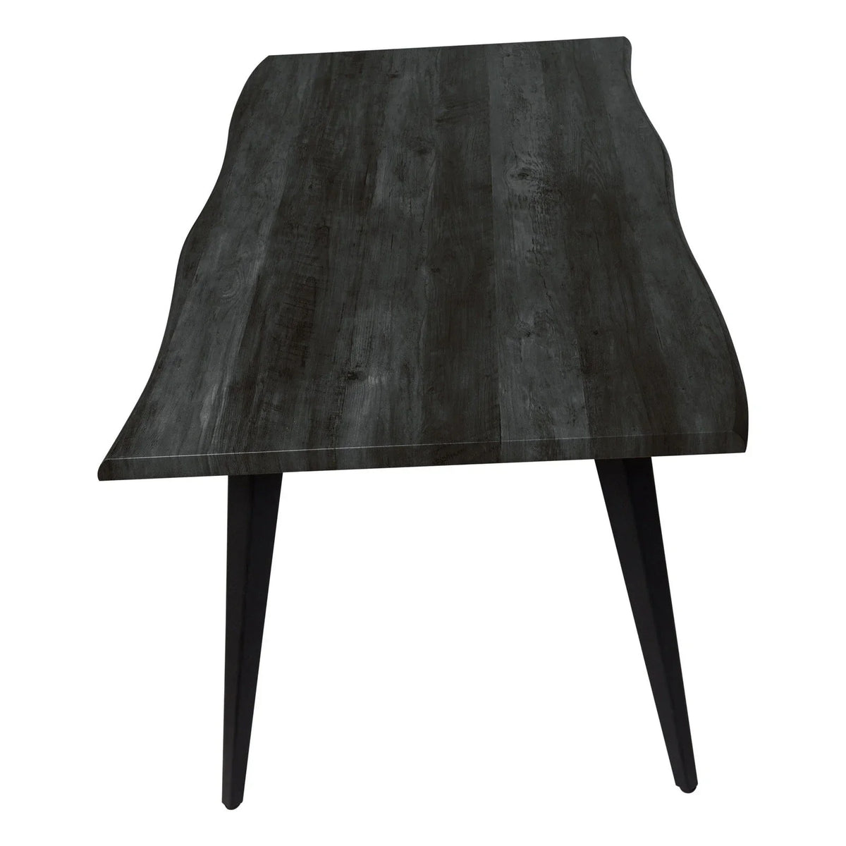 Lawrence 7-Piece Dining Set: Folding Acrylic Chairs & Rectangular Wood Table - Elax Furniture