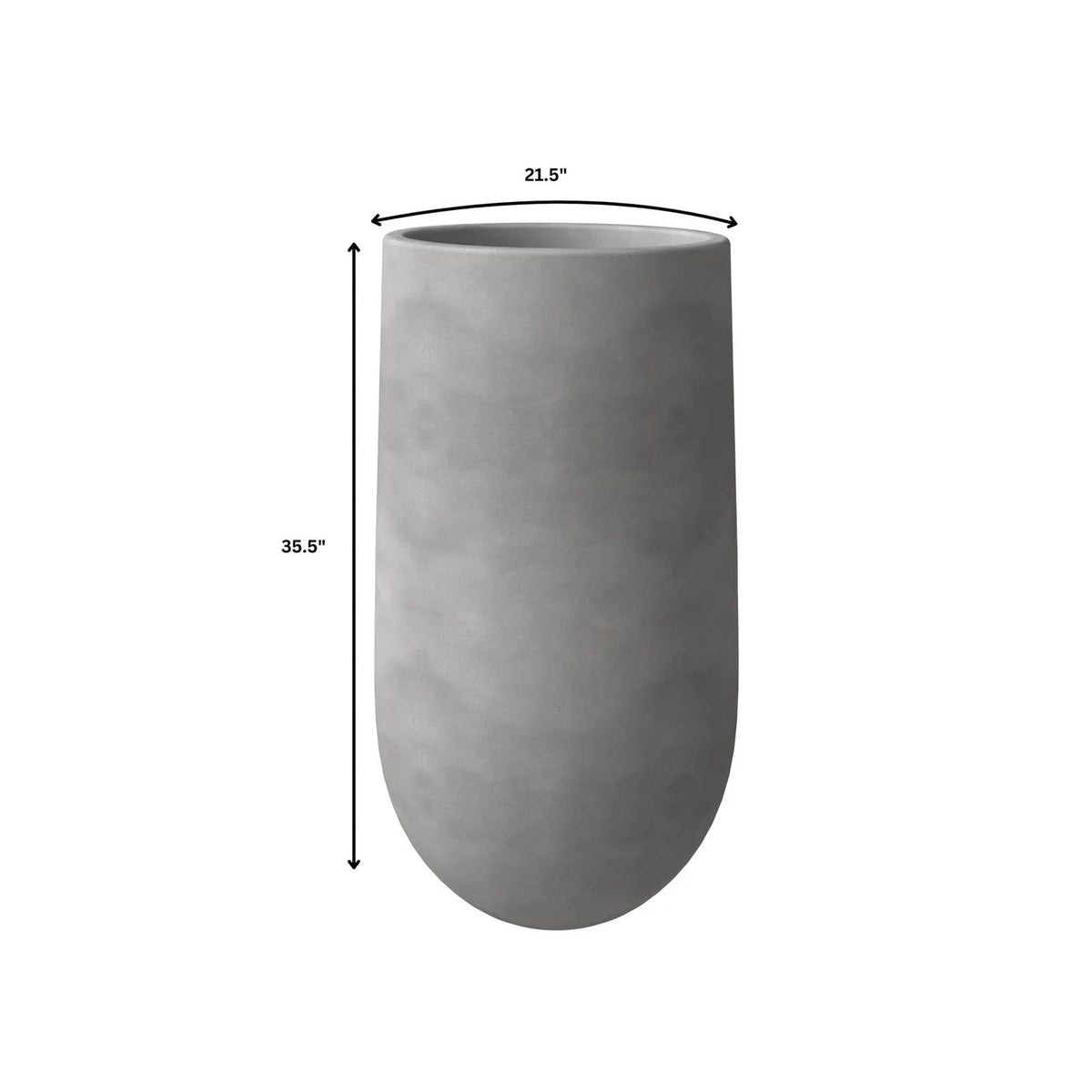 Topiary 3-Piece Modern Fiberstone: Cylinder Planter Pot Set for Indoor and Oudoor - Elax Furniture