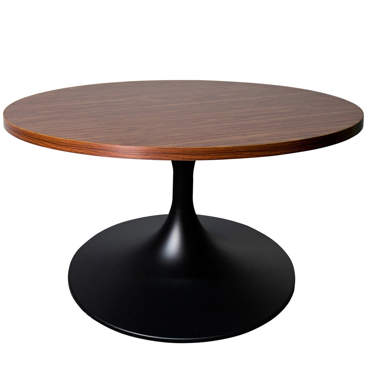 Verve 27β Round Coffee Table with MDF Top and Stainless Steel Base - Elax Furniture