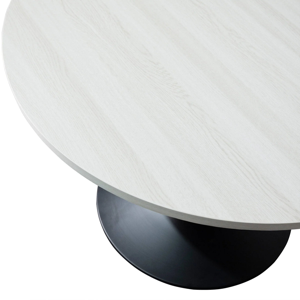 Verve 27β Round Coffee Table with MDF Top and Stainless Steel Base - Elax Furniture