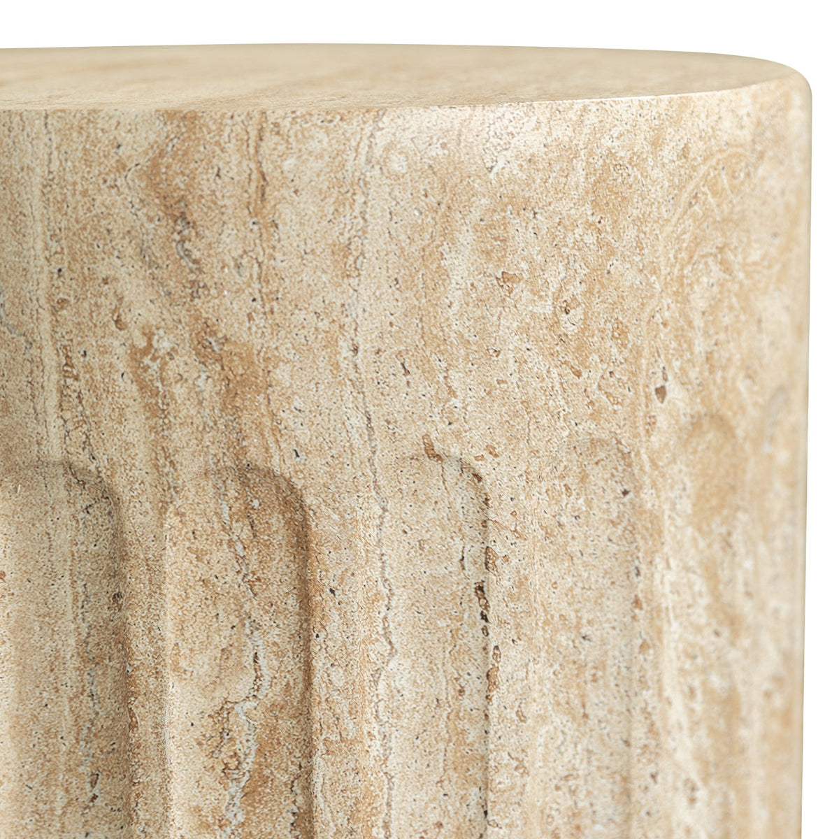 Zenvio Round Side /EndTable in Fiberstone for Indoor and Outdoor