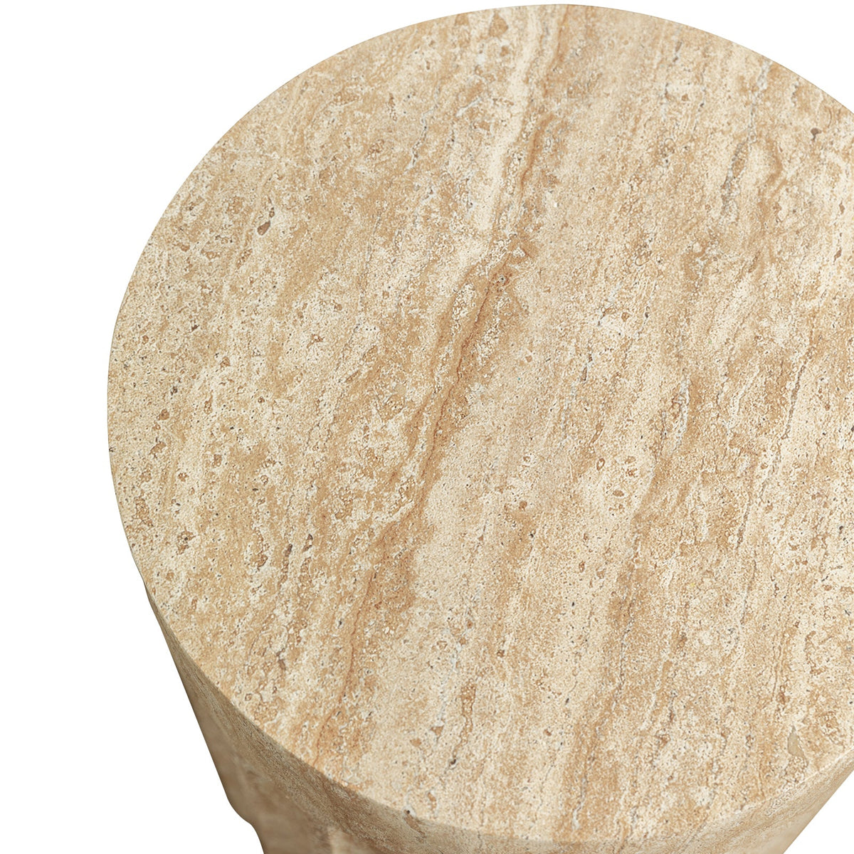 Zenvio Round Side /EndTable in Fiberstone for Indoor and Outdoor