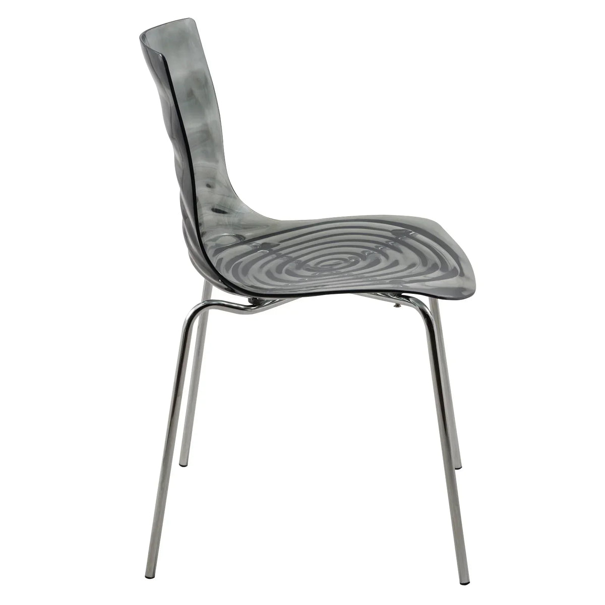 Astor Dining Chair Modern ABS Plastic Side Chair with Stainless-Steel Legs - Elax Furniture