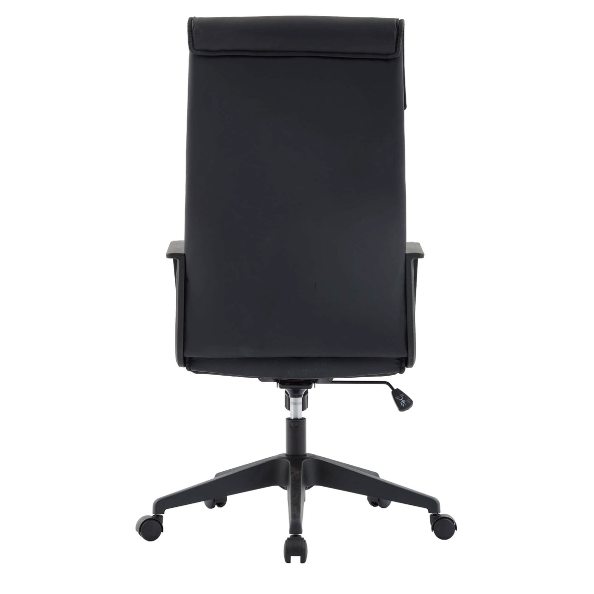Aiaria Ergonomic High-Back Leather Office Chair with Adjustable Height, Swivel, Tilt, and Double Wheel Casters Black Office Chair Your Vendor Name