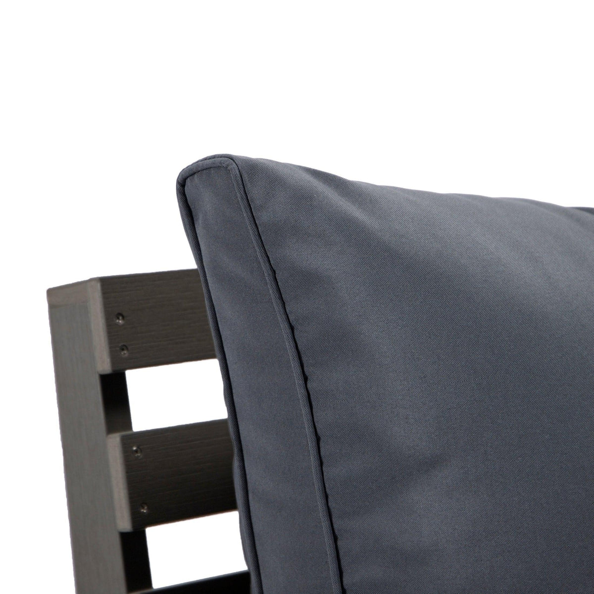 Alpine Outdoor Loveseat in High Impact Polystyrene with Removable Cushions - Elax Furniture