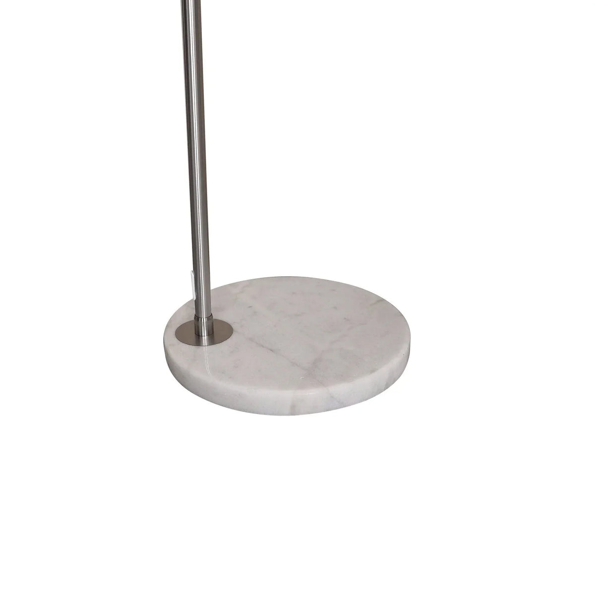 Arco Modern Arched Floor Lamp 76" Height with White Round Marble Base and Metal Dome Lamp Shade - Elax Furniture