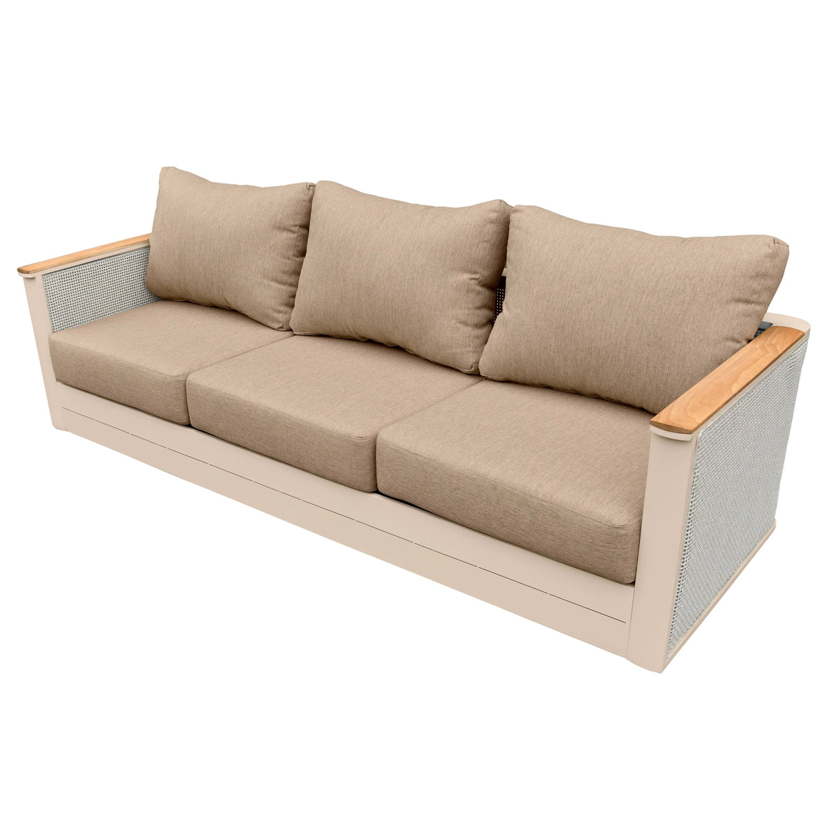 LeisureMod Arvin 4-Piece Conversation Set with Coffee Table, Sofa, and 2 Accent Chairs - Elax Furniture