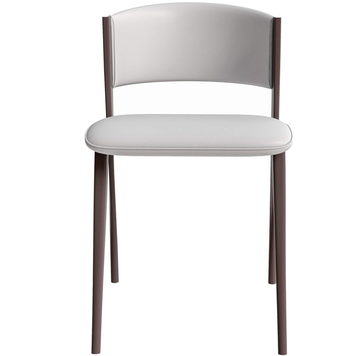 Aspen Dining Chairs Upholstered in Leather Kitchen Room Chairs with Metal Legs Olive Green Dining Chair Leisuremod