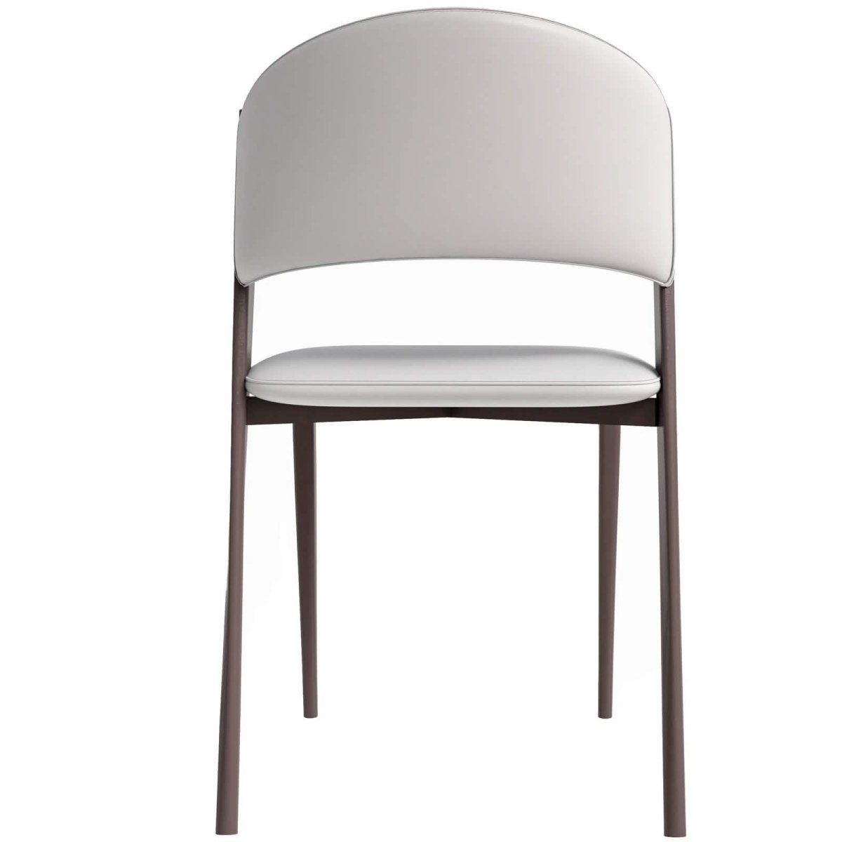 Aspen Dining Chairs Upholstered in Leather Kitchen Room Chairs with Metal Legs Olive Green Dining Chair Leisuremod