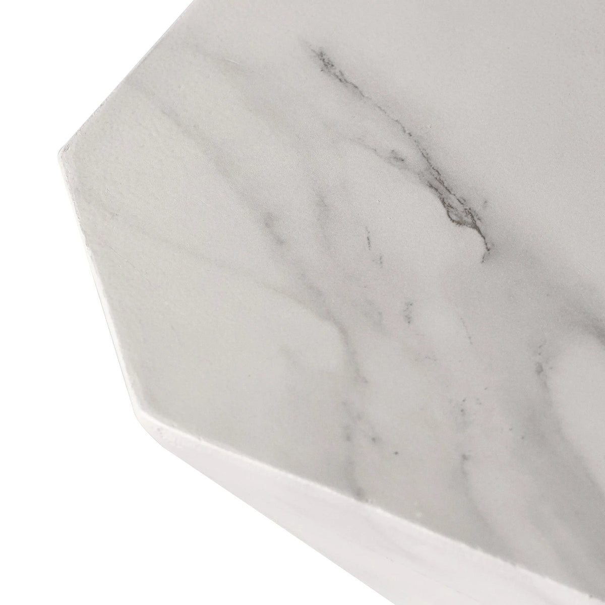Azure Side Table Round Fiberstone Accent Table - Elax Furniture
