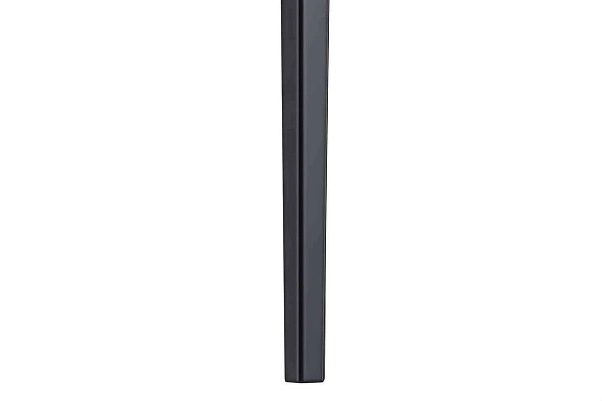 Avo Rectangular Dining Table with a Sintered Stone or Glass Tabletop in Black Aluminum - Elax Furniture