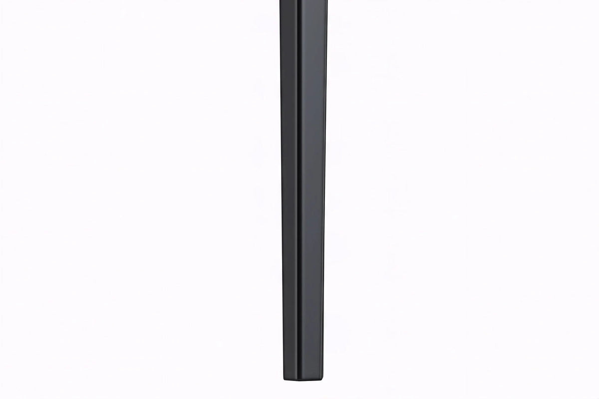 Avo Rectangular Dining Table with a Sintered Stone or Glass Tabletop in Black Aluminum - Elax Furniture
