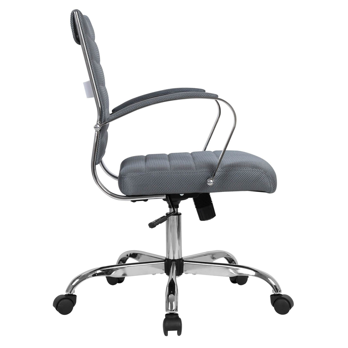 Benmar Mid-Back Mesh Adjustable Office Conference Chair Grey Office Chair Leisuremod