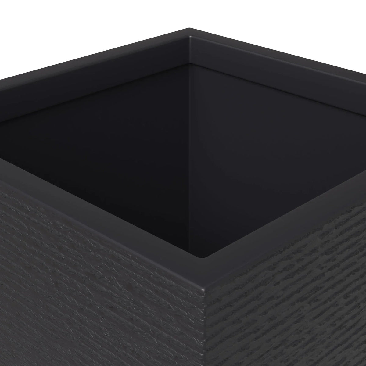 Basalt 4-Piece Fiberstone and MGO Clay Planter Set, Mid-Century Modern Tall Square Planter Pot for Indoor and Outdoor - Elax Furniture
