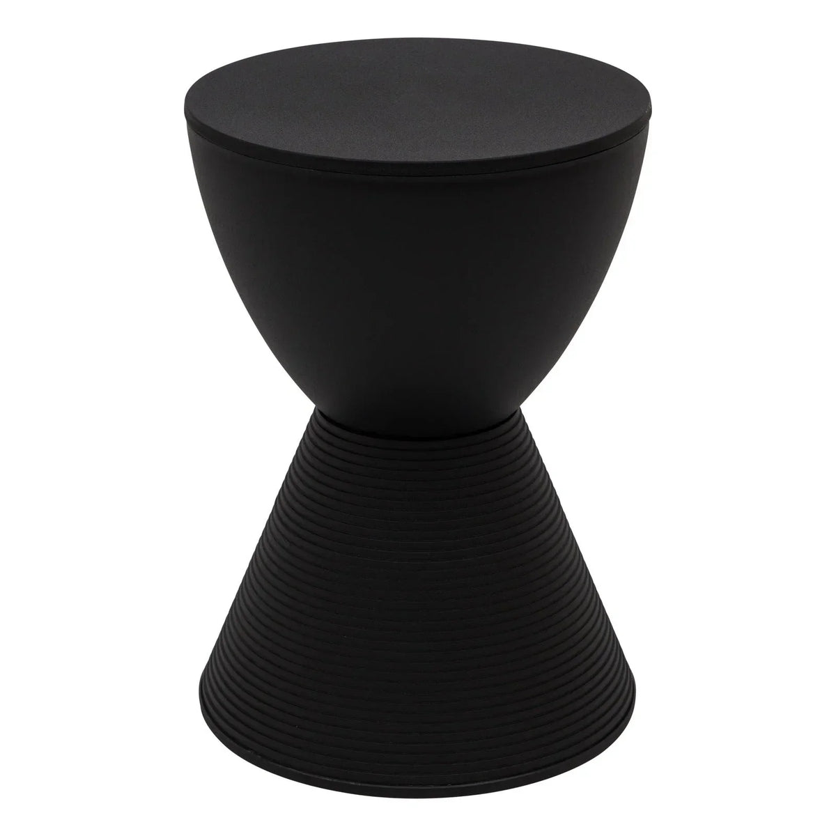 Boyd Storage Round Side End Table in Polypropylene Plastic - Elax Furniture