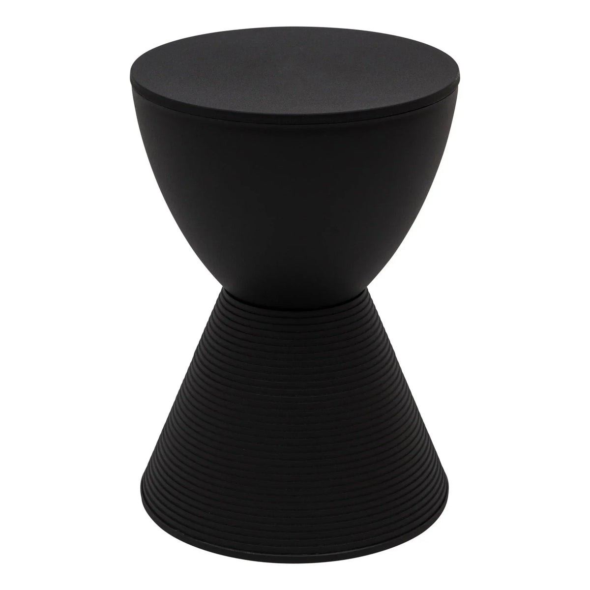 Boyd Storage Round Side End Table in Polypropylene Plastic - Elax Furniture