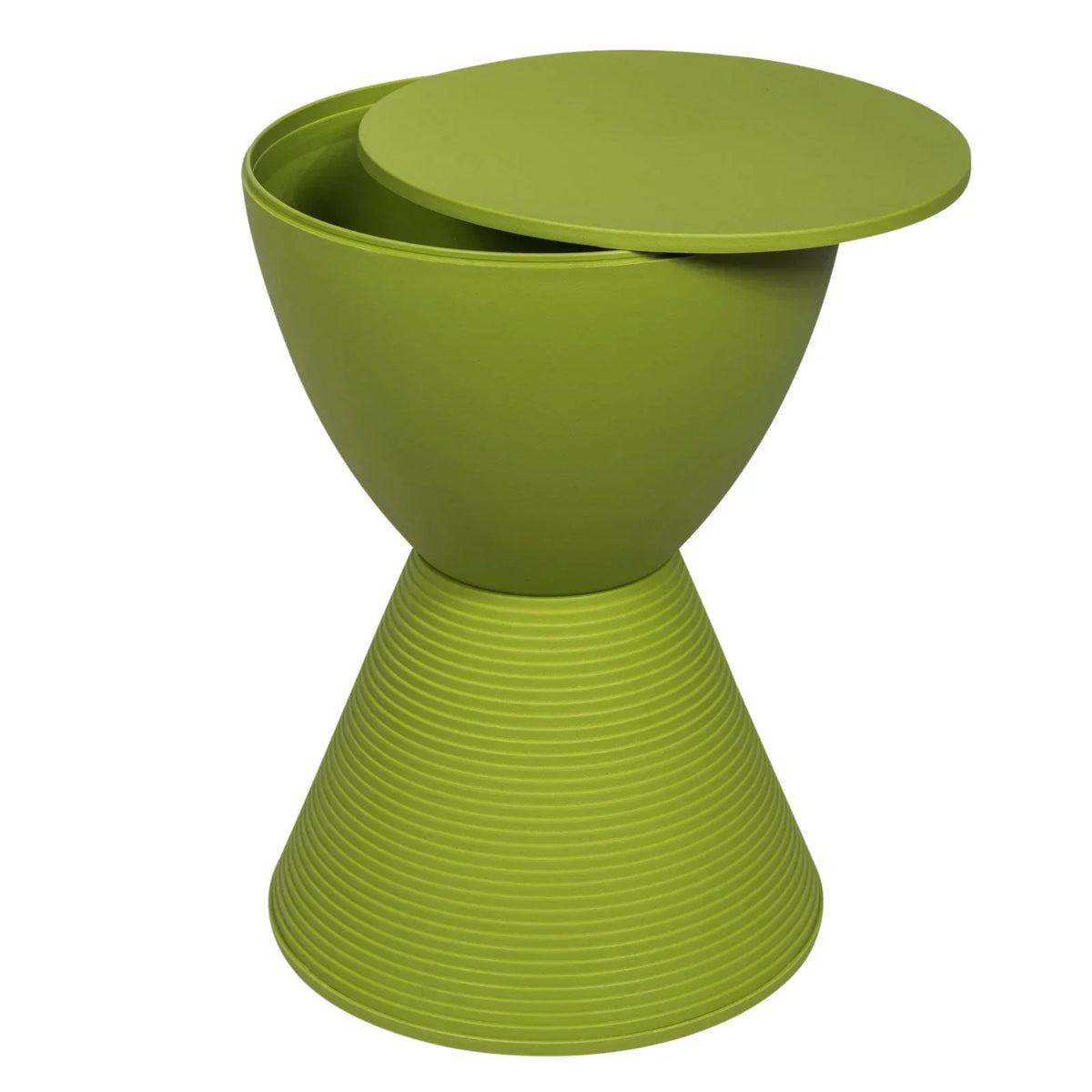 Boyd Storage Round Side End Table in Polypropylene Plastic - Elax Furniture
