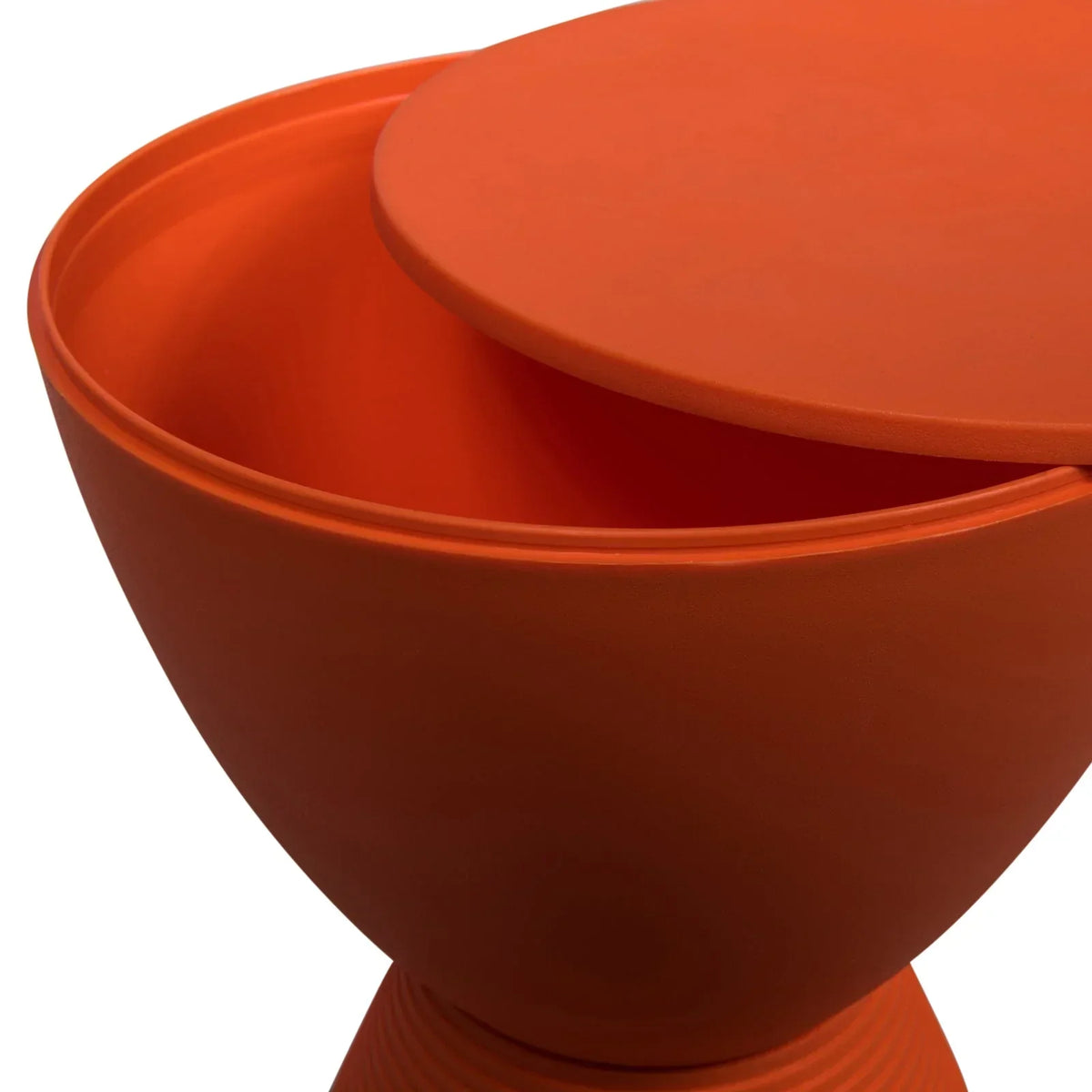 Boyd Storage Round Side End Table in Polypropylene Plastic - Elax Furniture