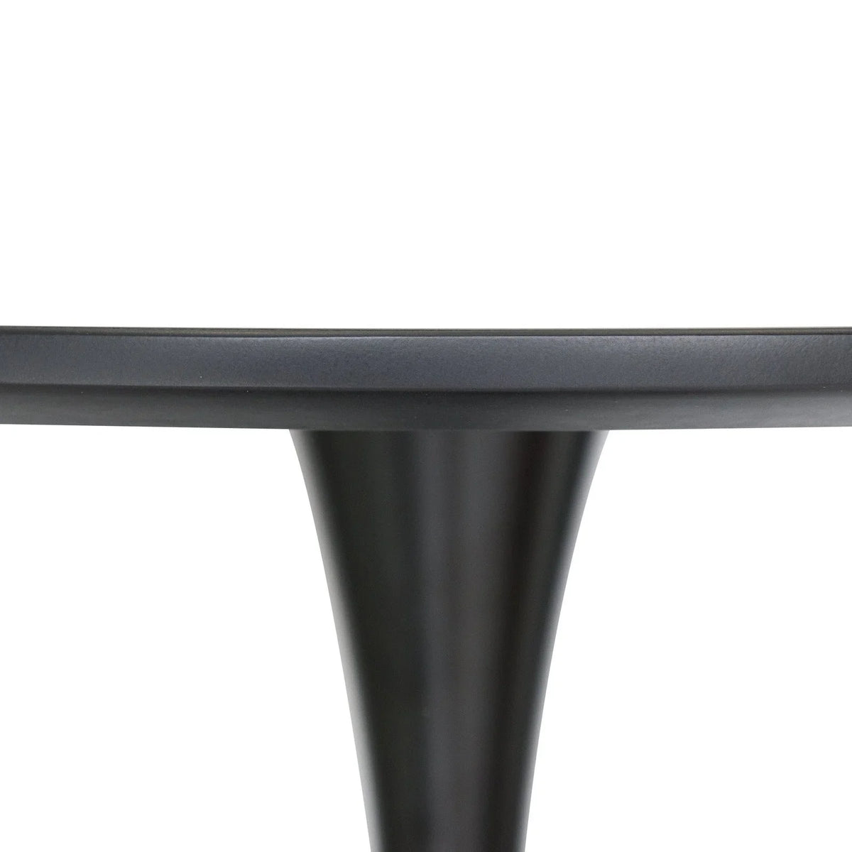 Bristol Modern Round Dining Table with Wood Top and Iron Pedestal Base - Elax Furniture
