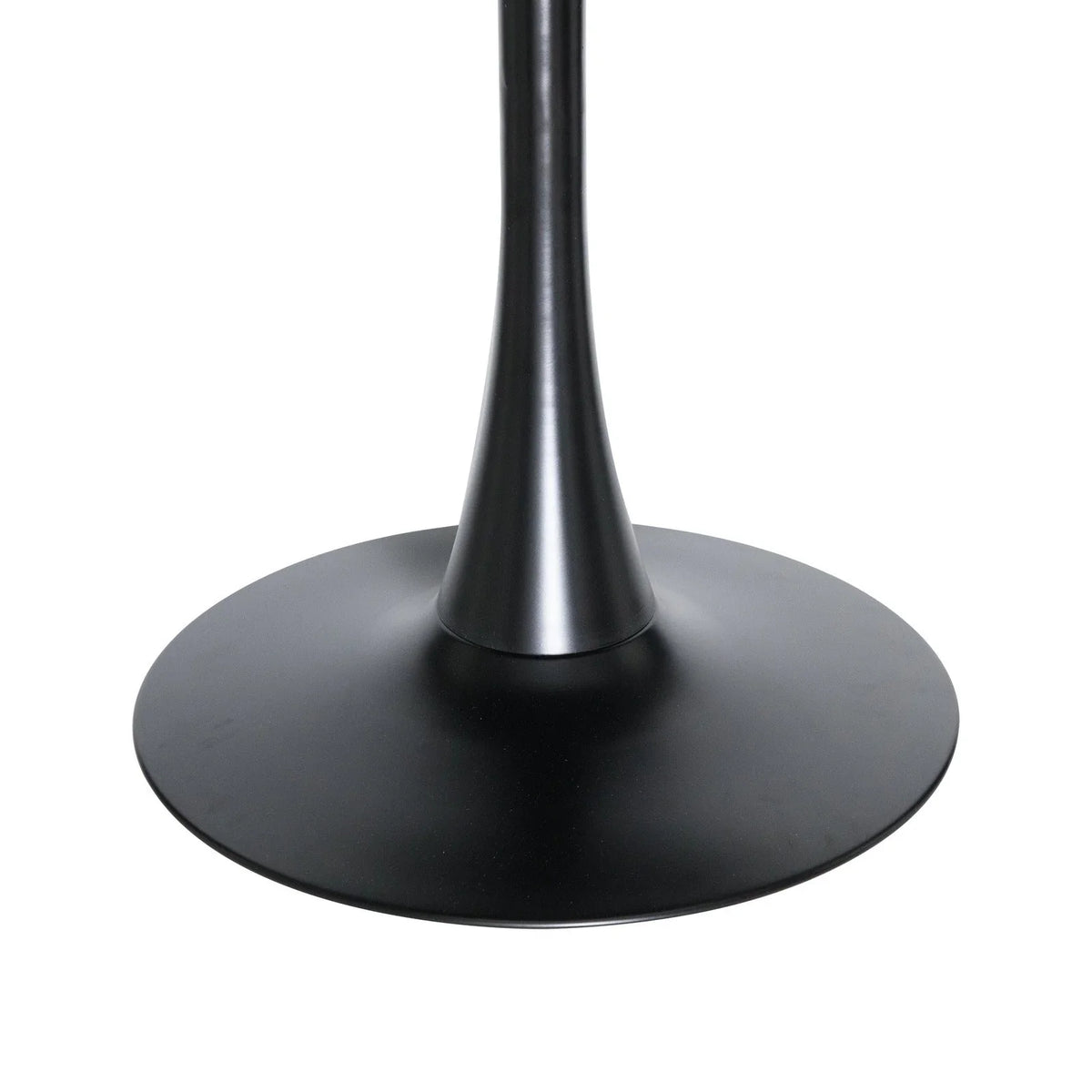 Bristol Modern Round Dining Table with Wood Top and Iron Pedestal Base - Elax Furniture