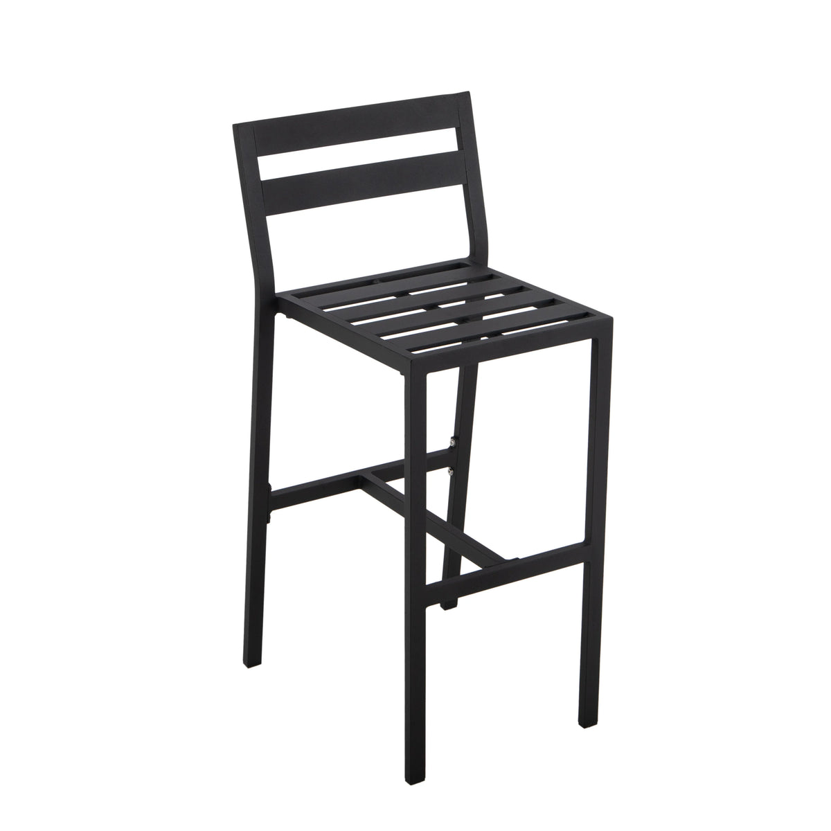 Chelsea 7-Piece Patio Bar Set: Aluminum Fire Pit Table with Tank Holder & 6 Barstools with Cushions - Elax Furniture