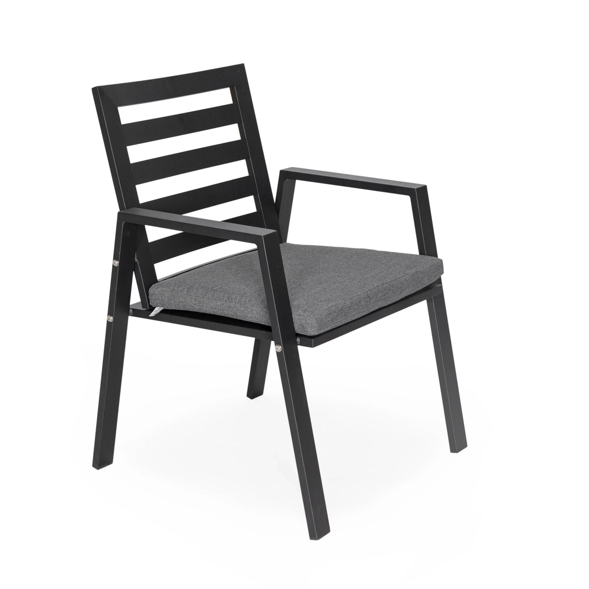 Chelsea 7-Piece Patio Dining Set 78-118" Wide Rectangular Extendable Aluminum Dining Table and 6 Dining Armchair - Elax Furniture