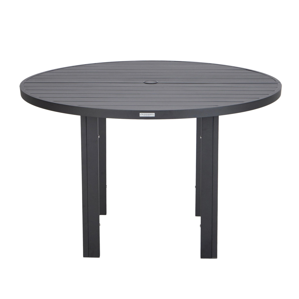 Chelsea 5-Piece Patio Dining Set with 48" Round Aluminum Dining Table and 4 Dining Armchair - Elax Furniture