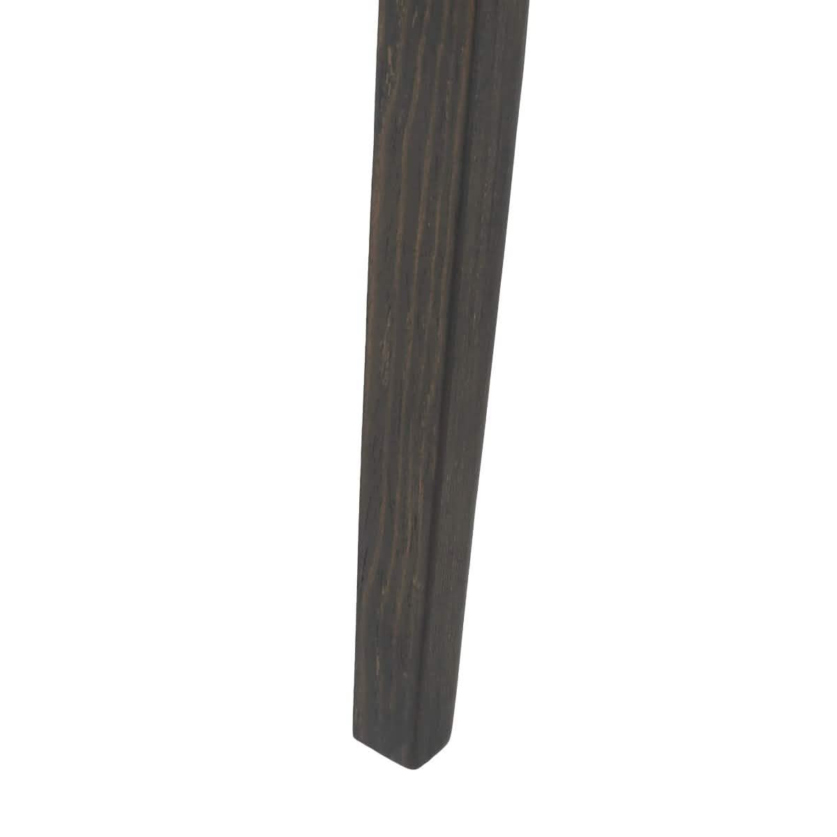 Clivo Modern Wooden Dining Chair Upholstered in Leather With Walnut Color Frame Dark Walnut Taupe Dining Chair Leisuremod