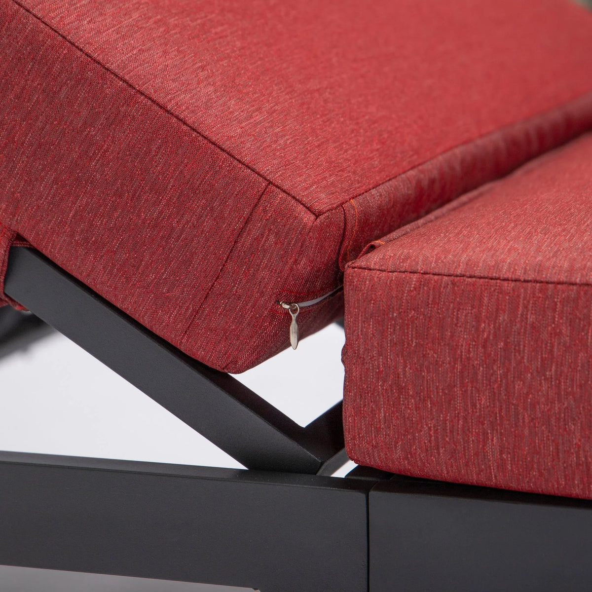 Chelsea Outdoor Chaise Lounge Chair With Side Table and Removable Cushions - Elax Furniture