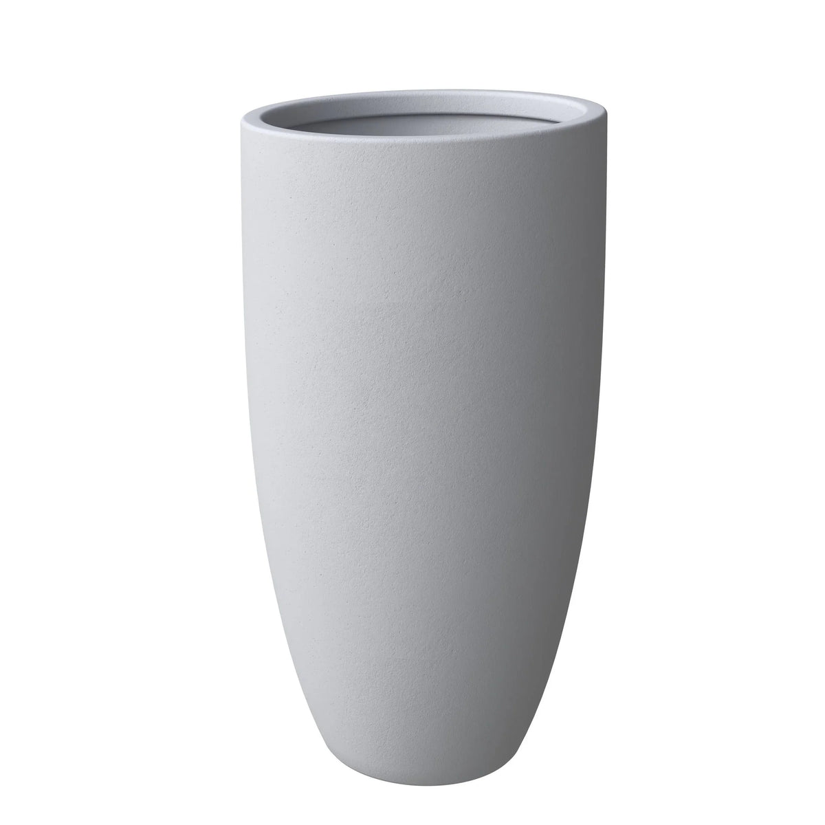 Crete Modern 4-Piece Tapered Round Planter Pot Set in Fiberstone and Clay Weather Resistant Design - Elax Furniture