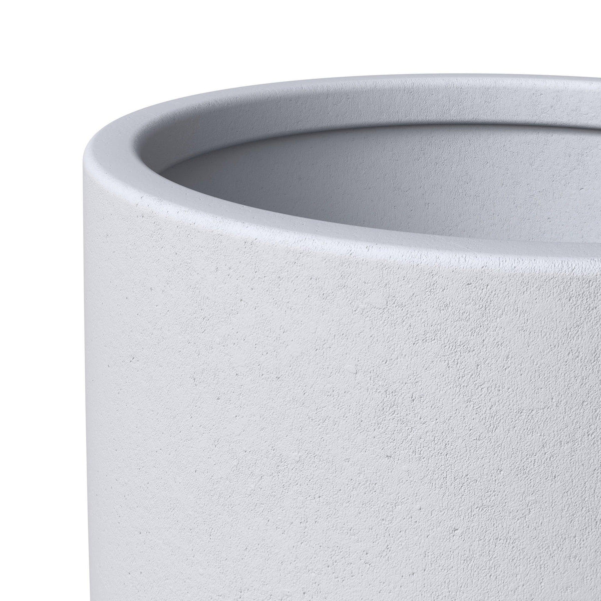 Crete Modern Tapered Round Planter Pot in Fiberstone and Clay Weather Resistant Design - Elax Furniture