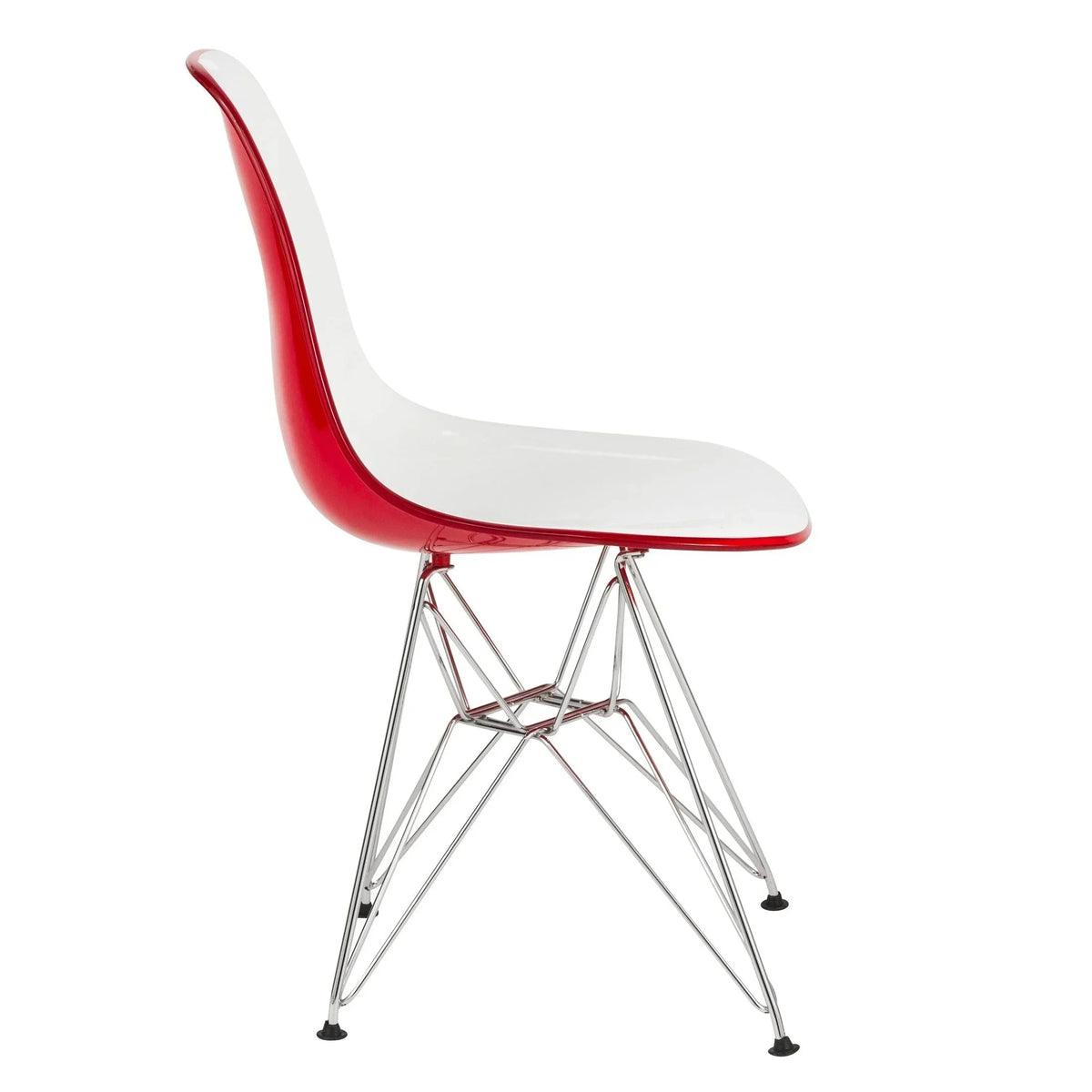 Dover and Cresco Modern Dining Chair Molded Side Chair with Base - Elax Furniture