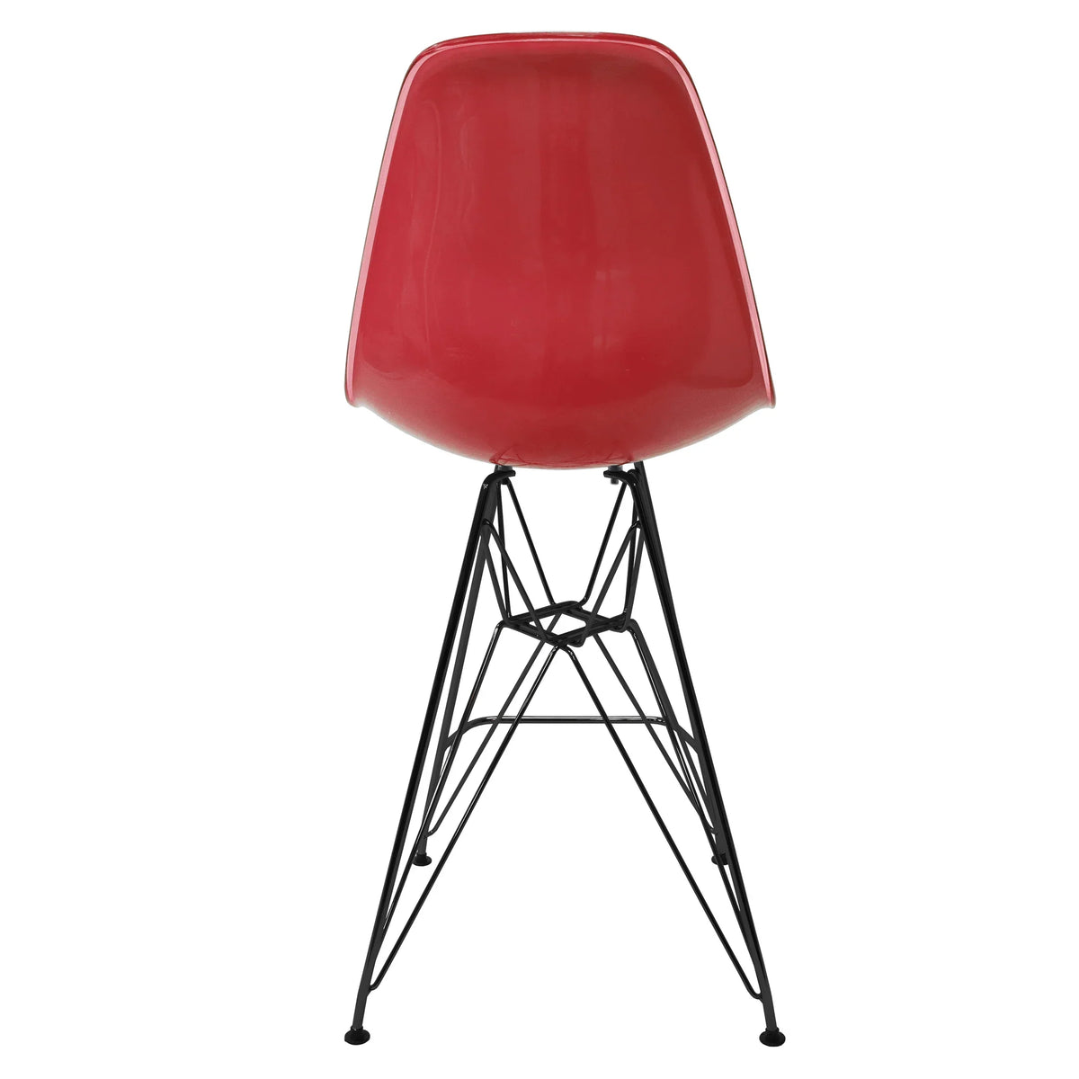 Cresco Modern Acrylic Barstool in Chrome Base for Kitchen and Dining Room - Elax Furniture