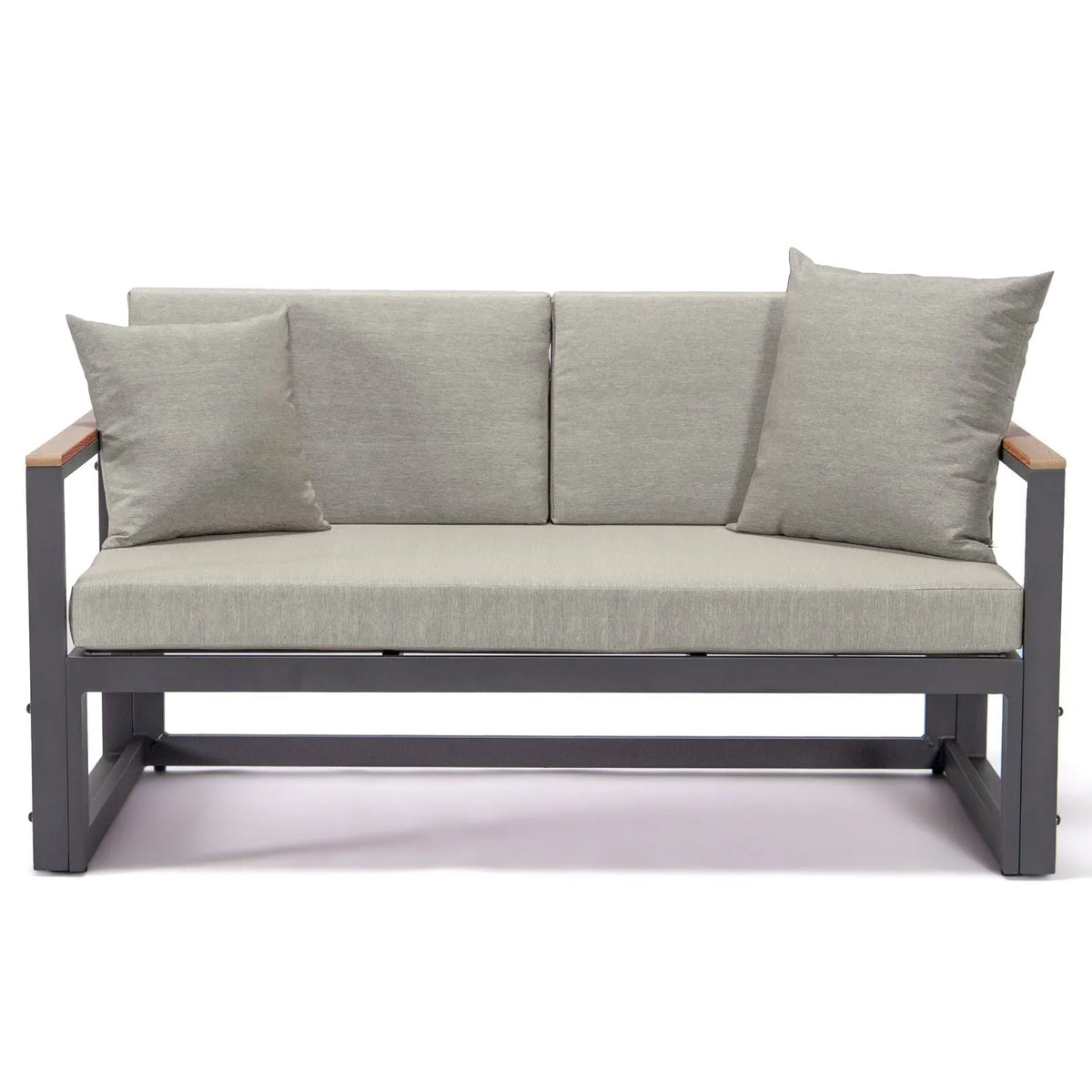 Chelsea Black Sectional With Adjustable Headrest & Coffee Table With Cushions - Elax Furniture