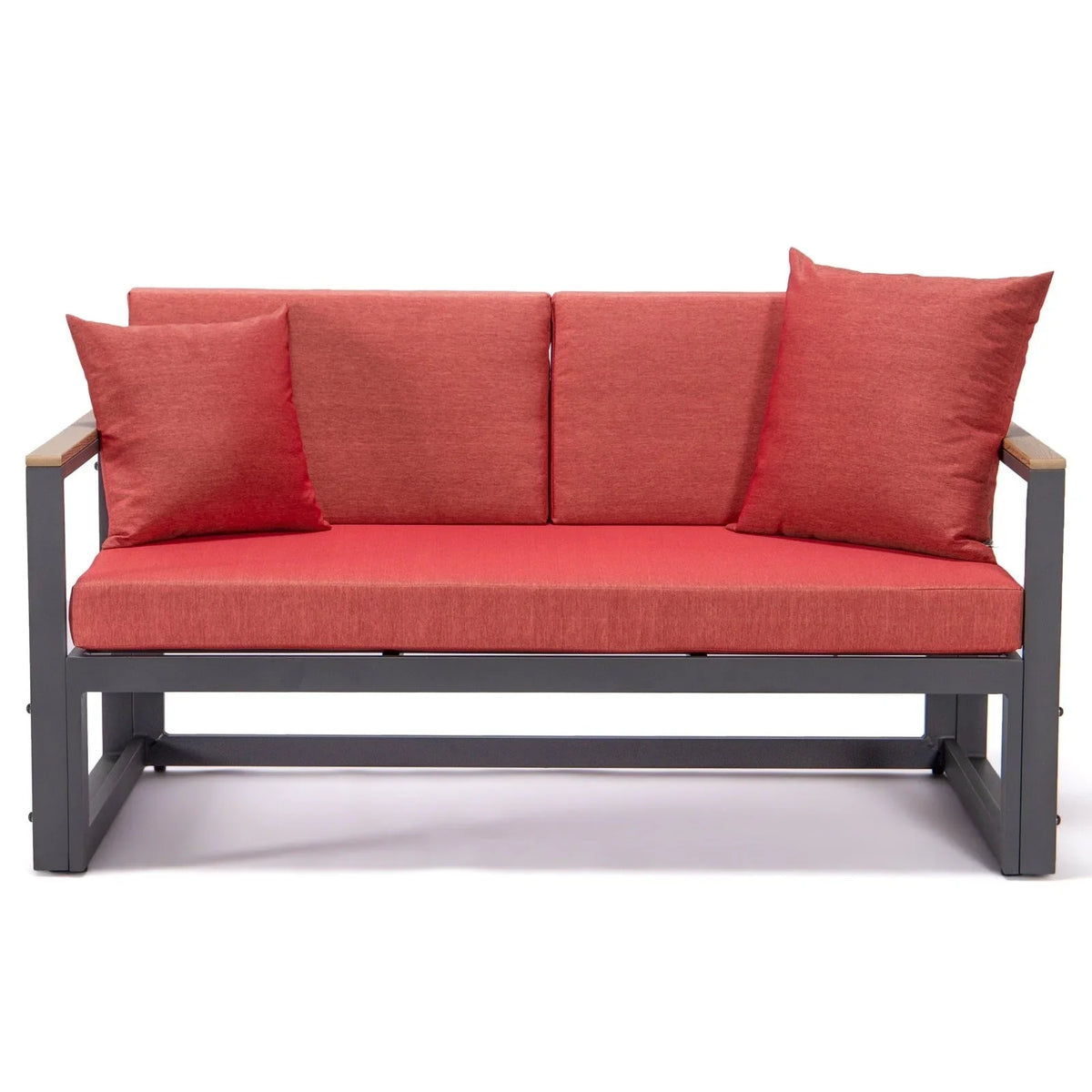 Chelsea Black Sectional With Adjustable Headrest & Coffee Table With Cushions - Elax Furniture