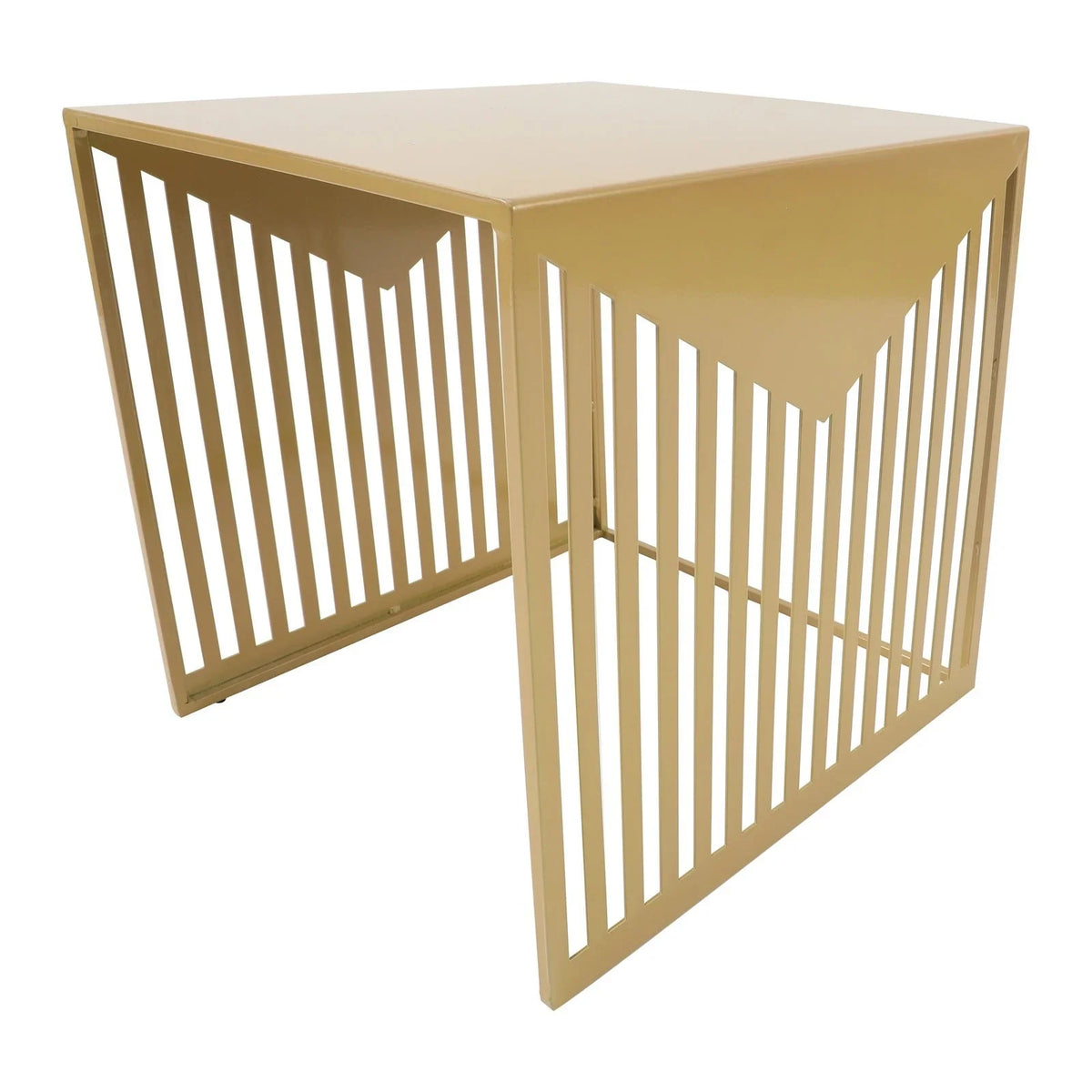 Cisco Modern Square Steel Side Table with Powder Coated Finish - Elax Furniture