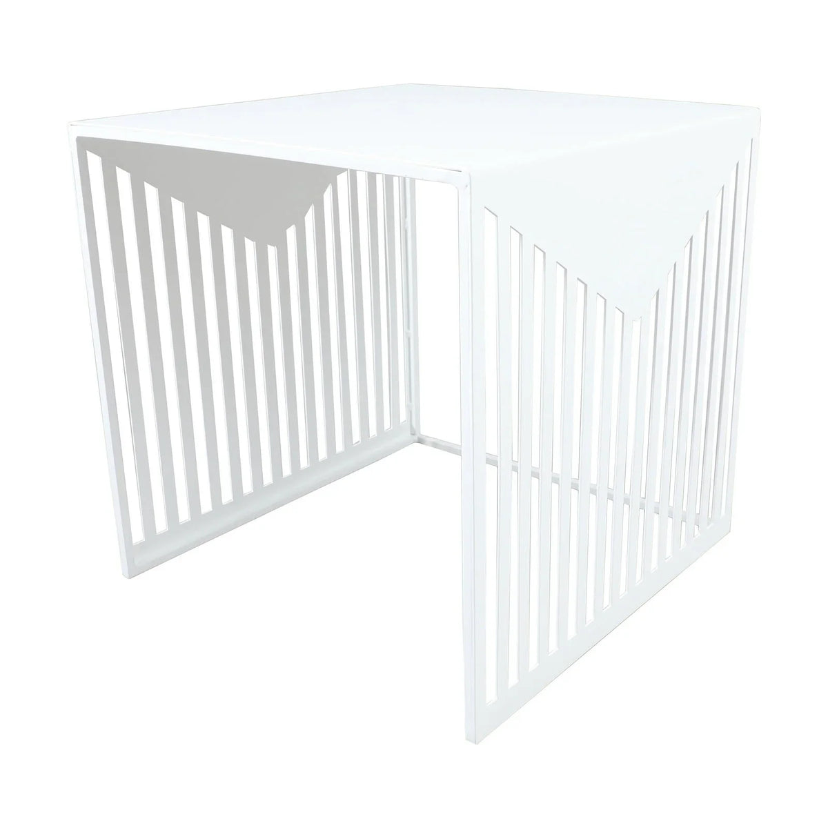 Cisco Modern Square Steel Side Table with Powder Coated Finish - Elax Furniture
