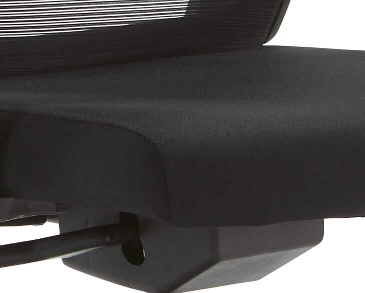 Dale Adjustable Upholstered Office Chair with Mesh Back Black Office Chair Leisuremod