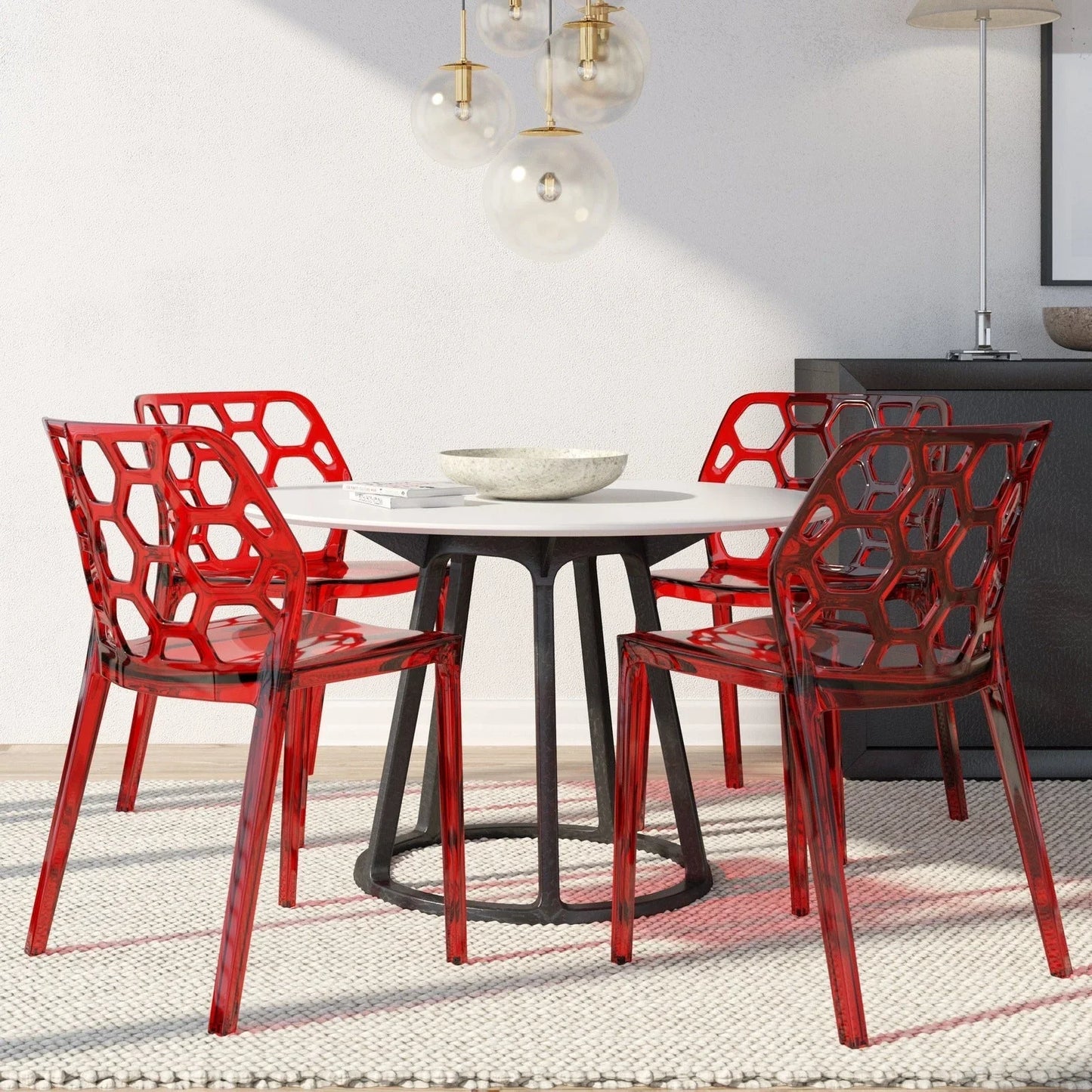 Modern Dynamic Dining Chair Set of 4 - Elax Furniture