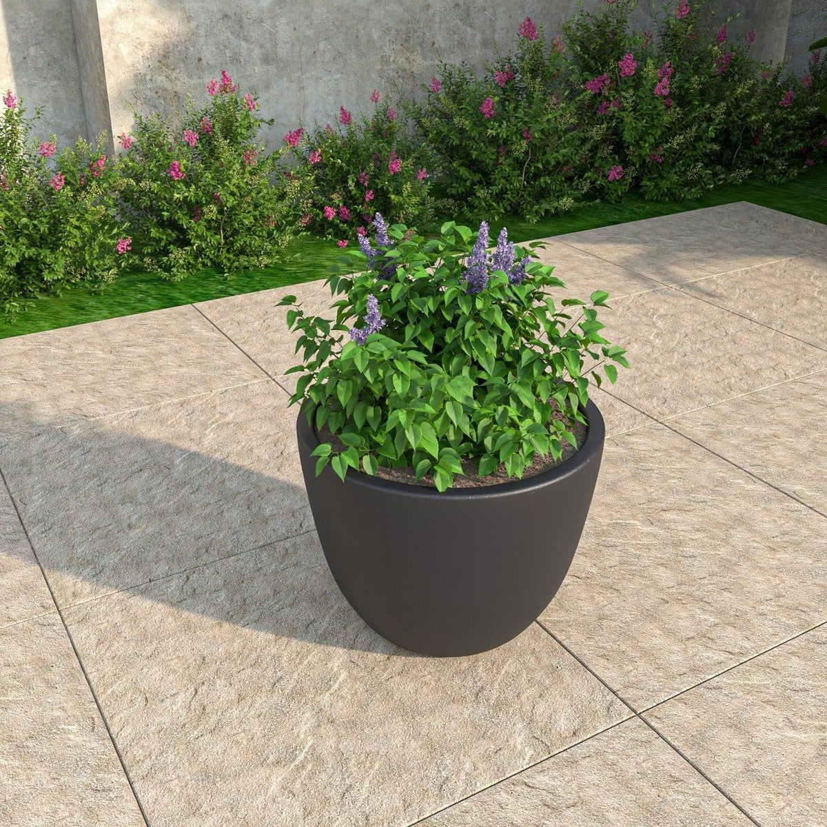 Dahlia Modern Fiberstone and MgO Clay Planter Pot for Indoor and Outdoor - Elax Furniture