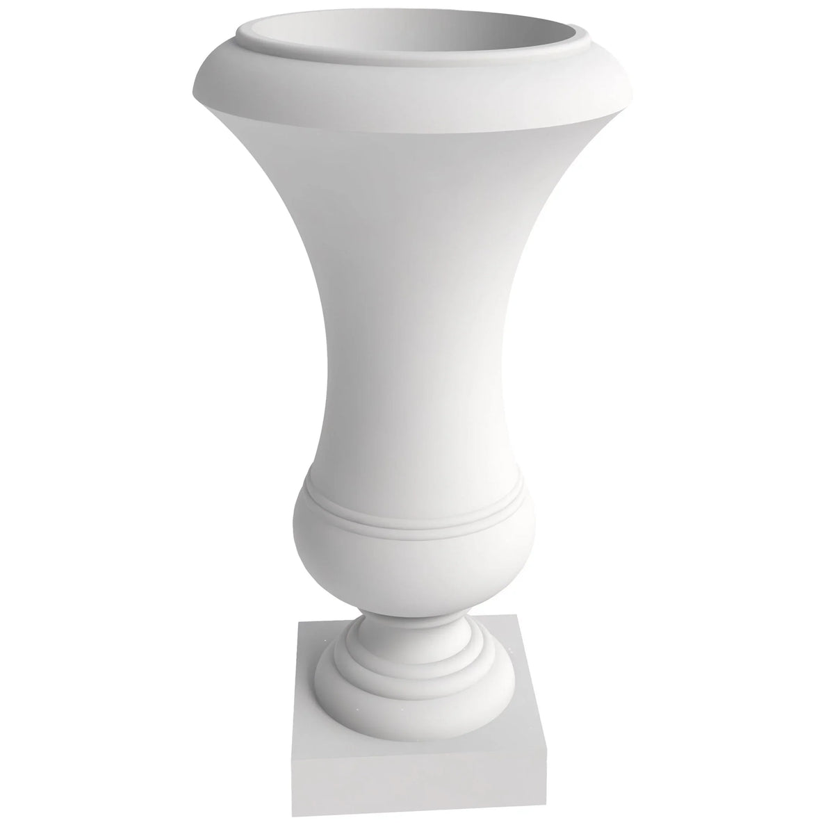 Daisy Fiberstone and Clay Urn Planter with Drainage Holes for Indoor and Outdoor - Elax Furniture
