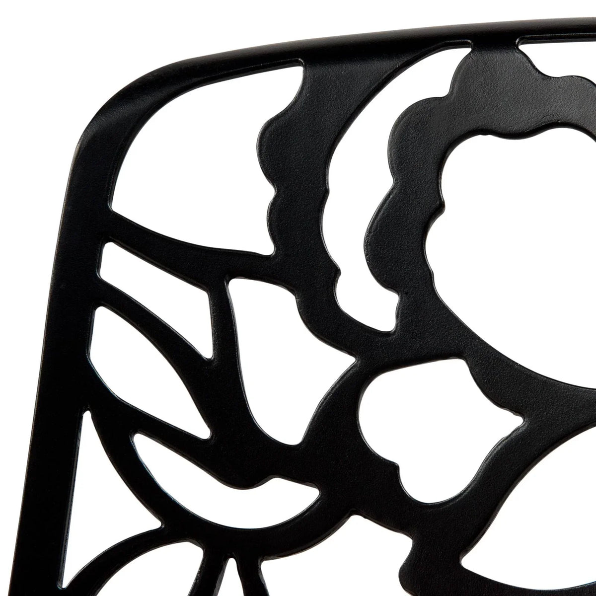 Devon 7-Piece Outdoor Dining Set: Aluminum Table with Glass Top & 6 Flower Armchairs - Elax Furniture
